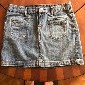 Gap Boho Den Mini Skirt Light Wash size 4